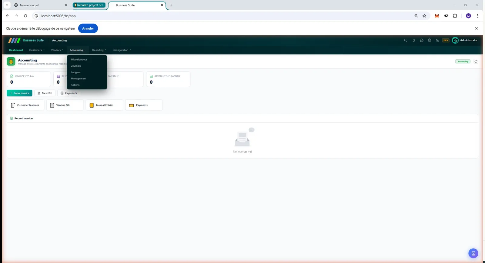 Financial Management — screen 2