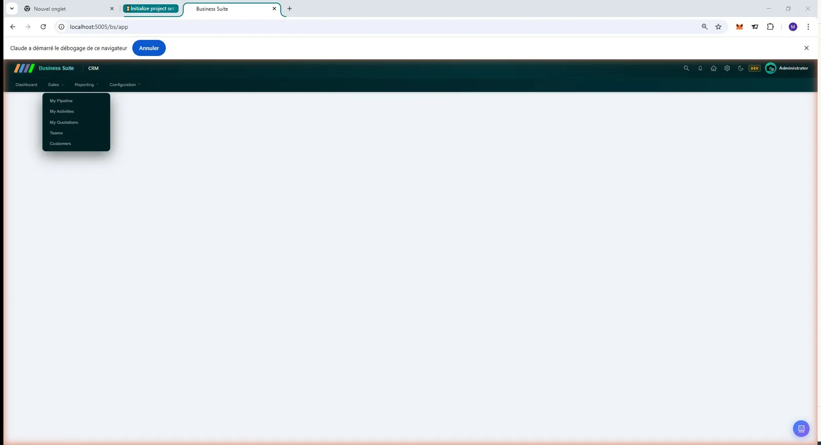 CRM — Bildschirm 2
