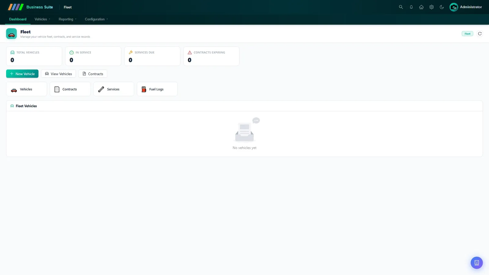 Fleet Management — Bildschirm 2